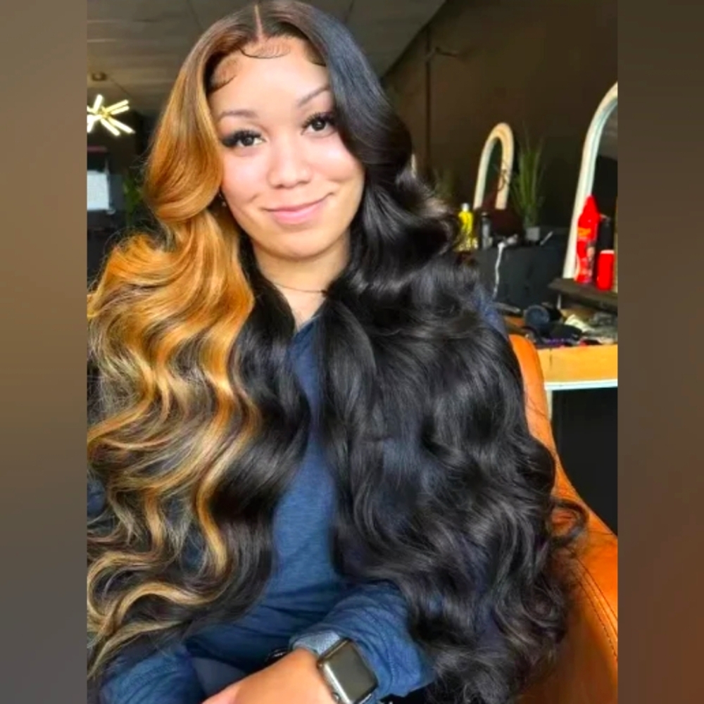 Ombre Human Hair Wig